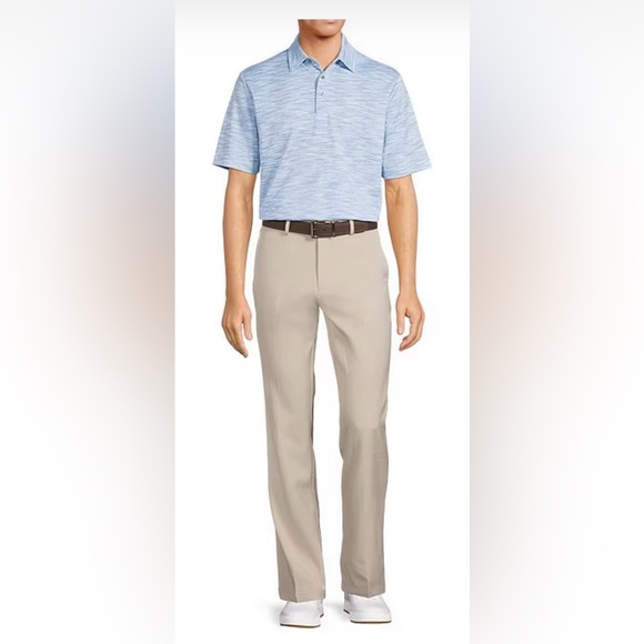 NWT Men's Roundtree and York Andrew Straight Fit Performance Tan Pants 32x30 - Picture 3 of 4